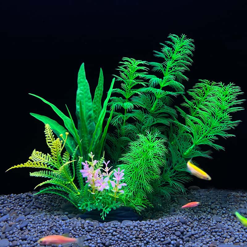 Planted Aquarium Bowl - 1 Pieza de Planta Artificial Realista