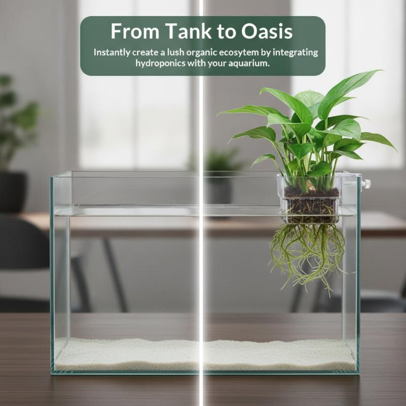 Aquarium Plant Easy To Grow - Soporte Transparente Colgante para Plantas de