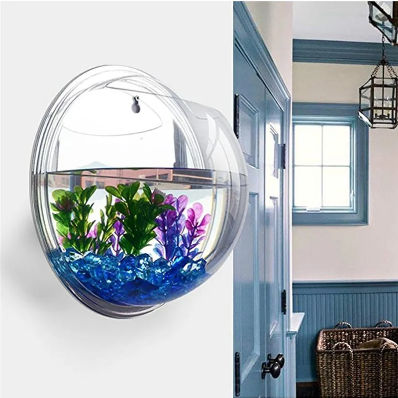 Planted Aquarium Bowl - Acuario de pared colgante de acrílico