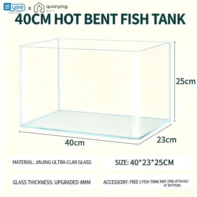 Planted Aquarium Bowl - Acuario Rectangular Ultra Blanco Moderno y