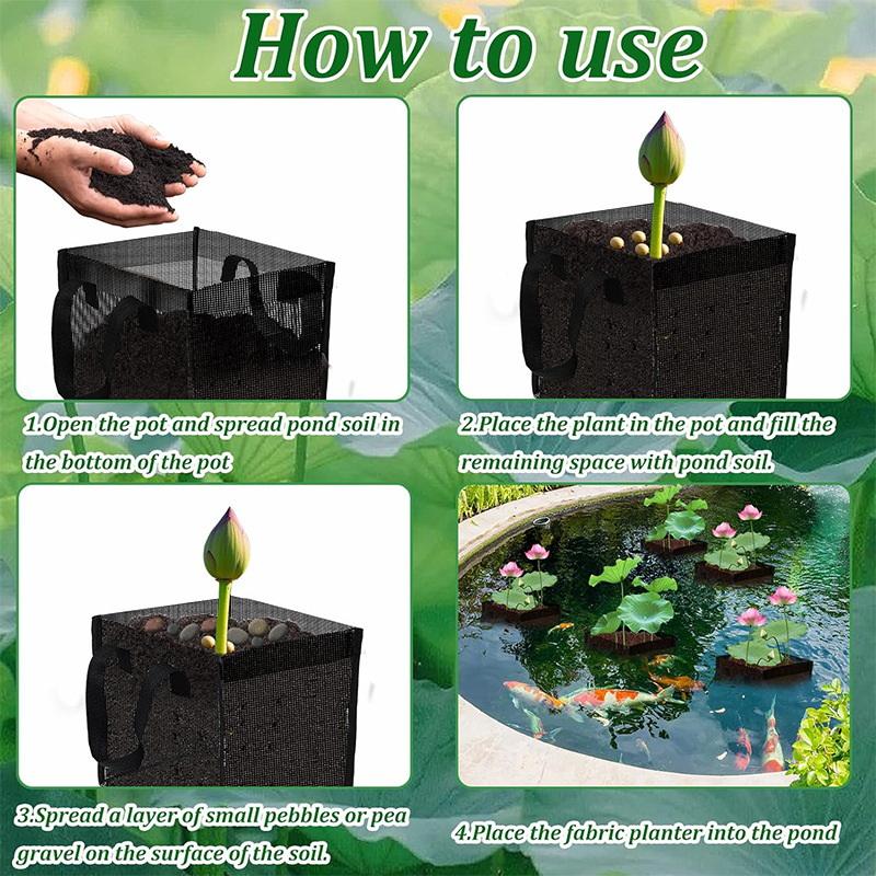 4 Cestas de malla negras para  - Aquarium Plant reseña y precio