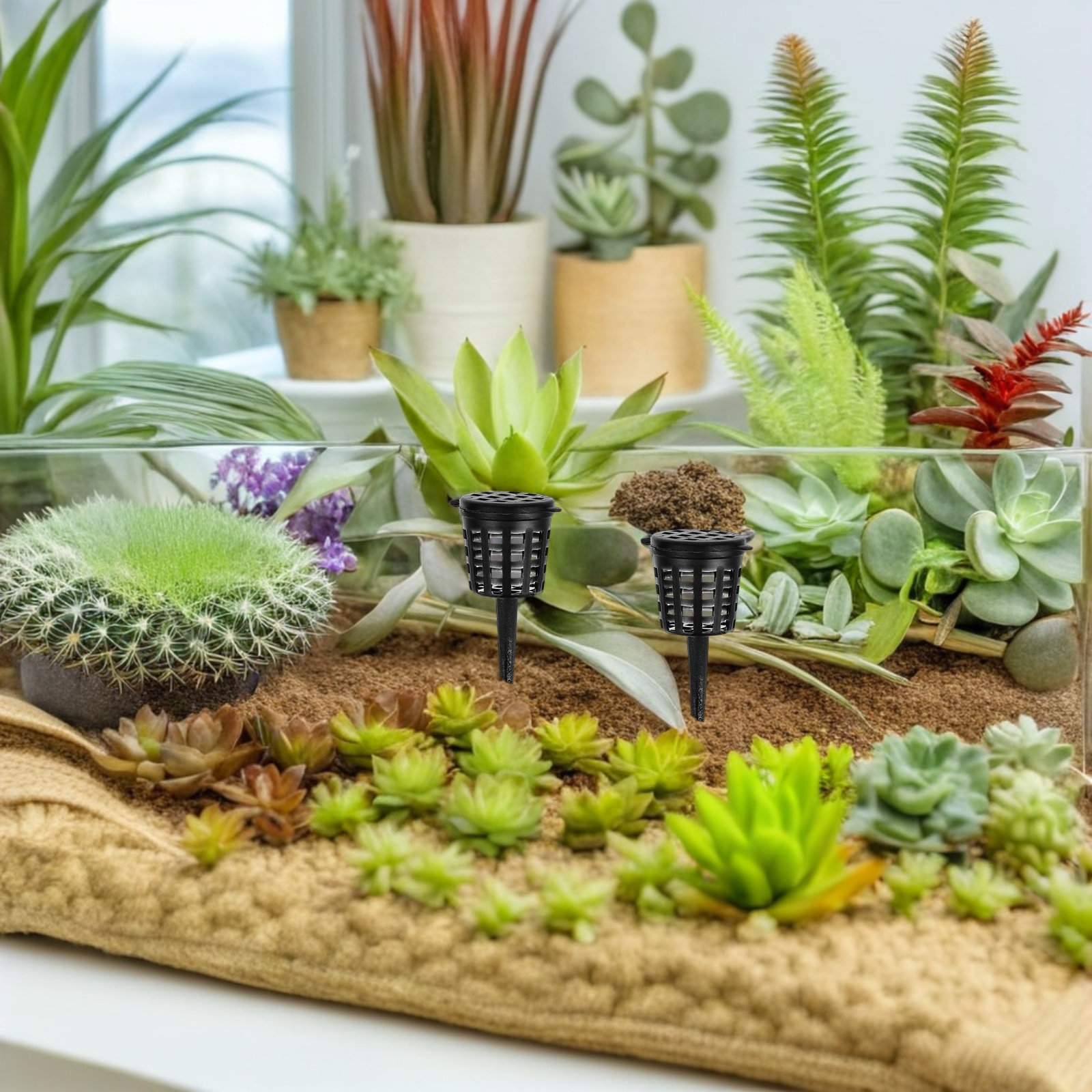 180 Piezas de Cestas de Plásti - Aquarium Plant reseña y precio
